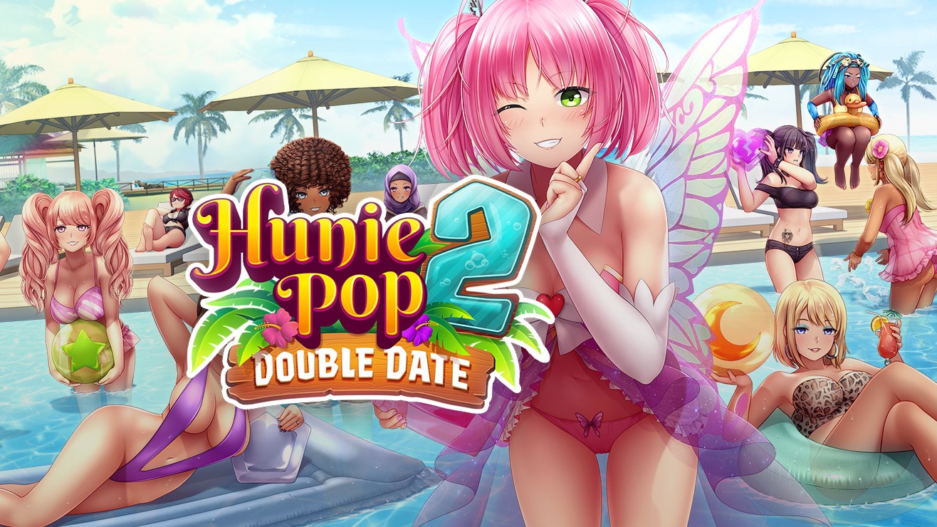 HuniePop 2 gameplay screenshot showing characters